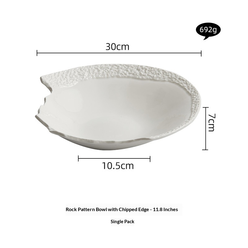 High-end White Aesthetic Dish Presentation Plate