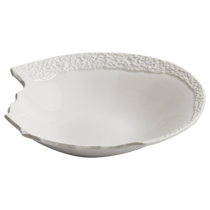 High-end White Aesthetic Dish Presentation Plate