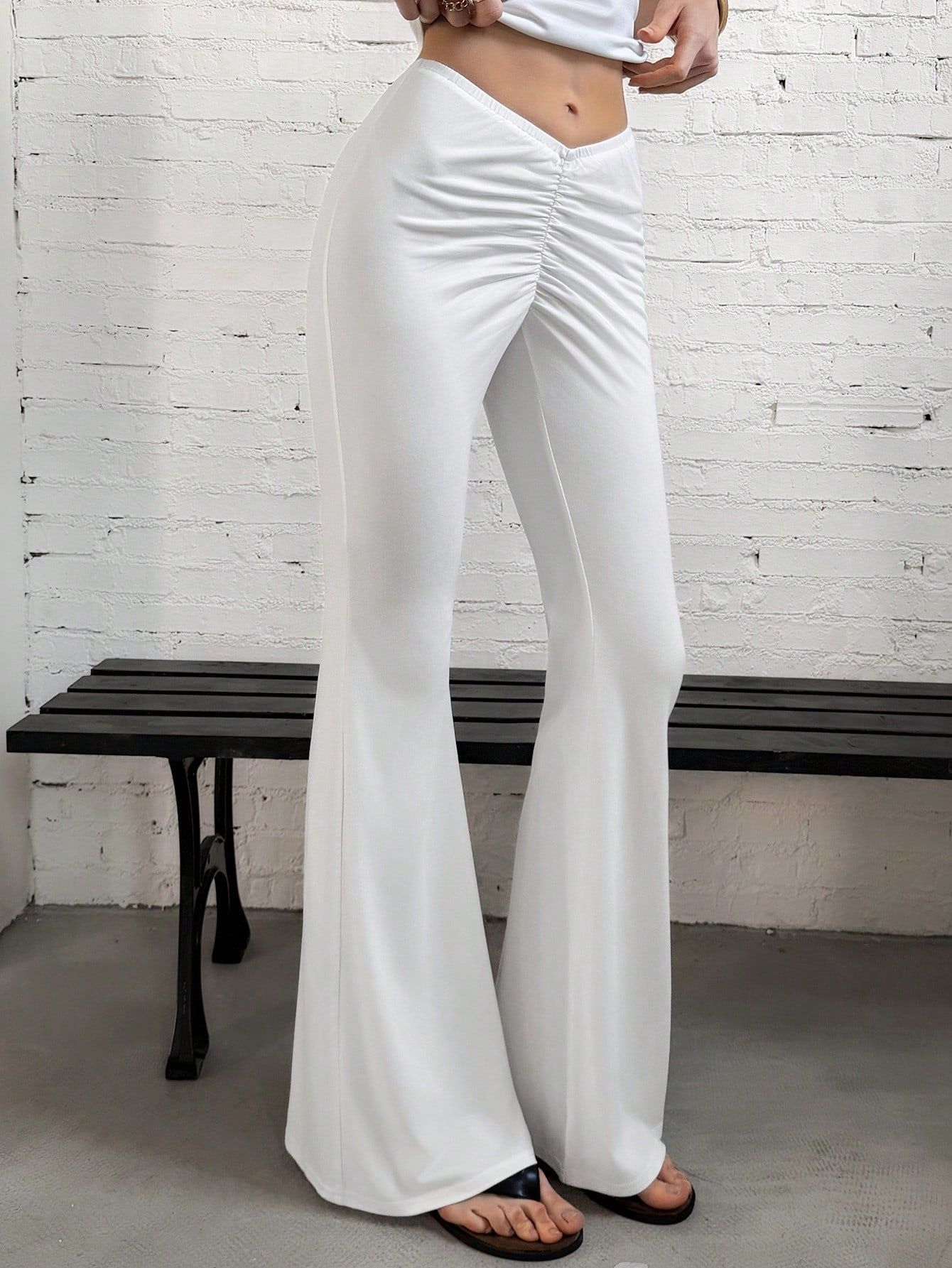 V-waist bootcut trousers – supplier lifestyle photo 29