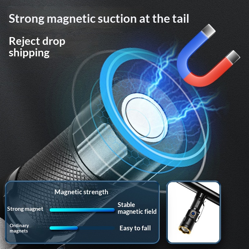 Camping High Intensity Flashlight Outdoor Multi Functional Camping Light Work Lamp Side Light — foto 5