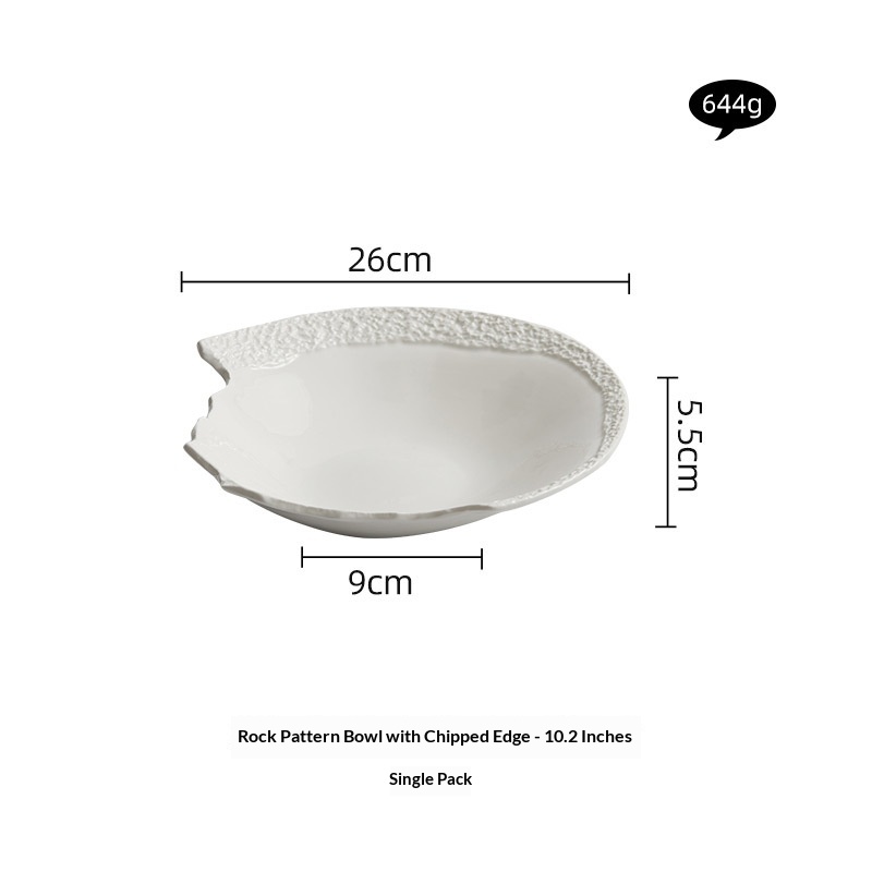 High-end White Aesthetic Dish Presentation Plate