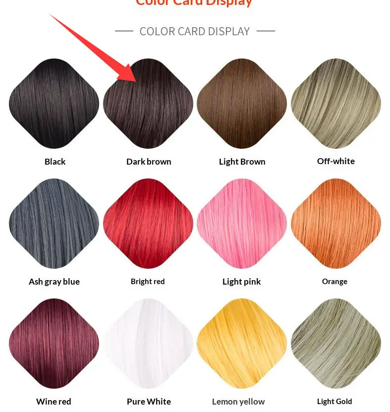 Womens High-temperature Fiber Wig With Middle Part