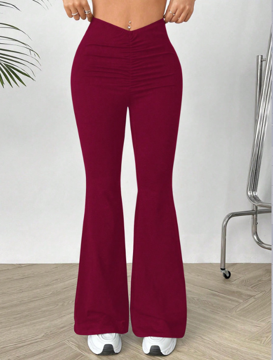 V-waist bootcut trousers – supplier lifestyle photo 12