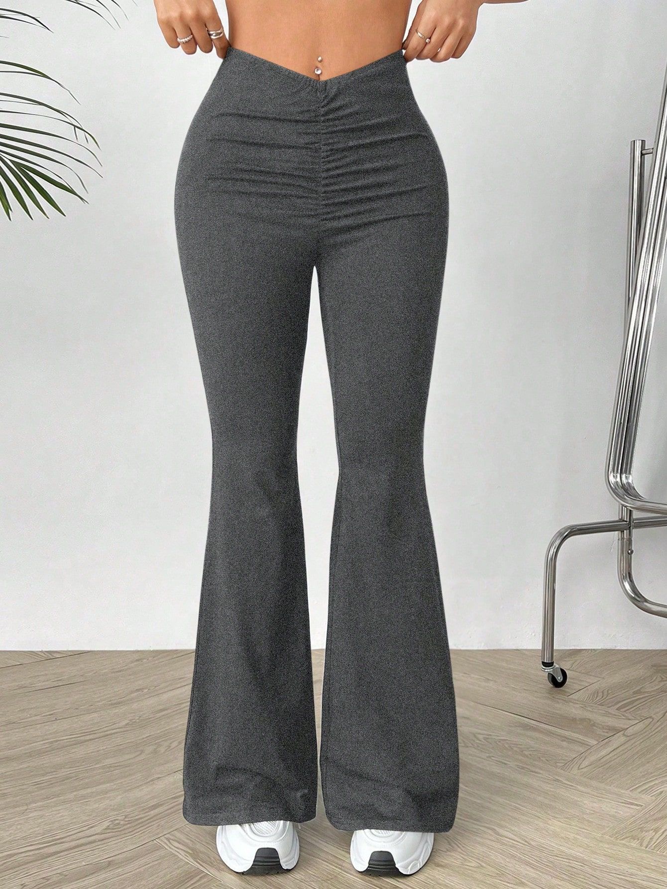 V-waist bootcut trousers – supplier lifestyle photo 1