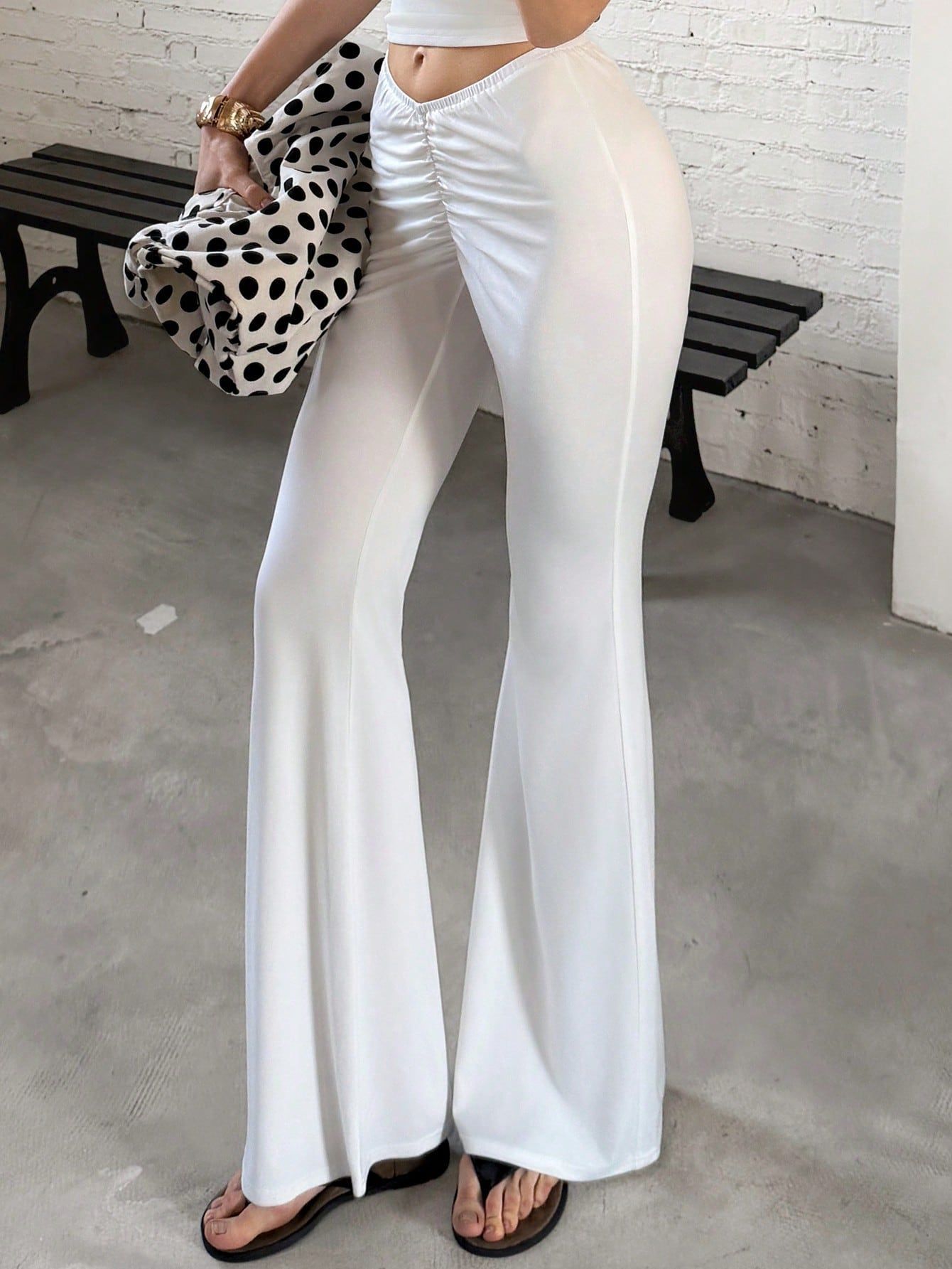 V-waist bootcut trousers – supplier lifestyle photo 28