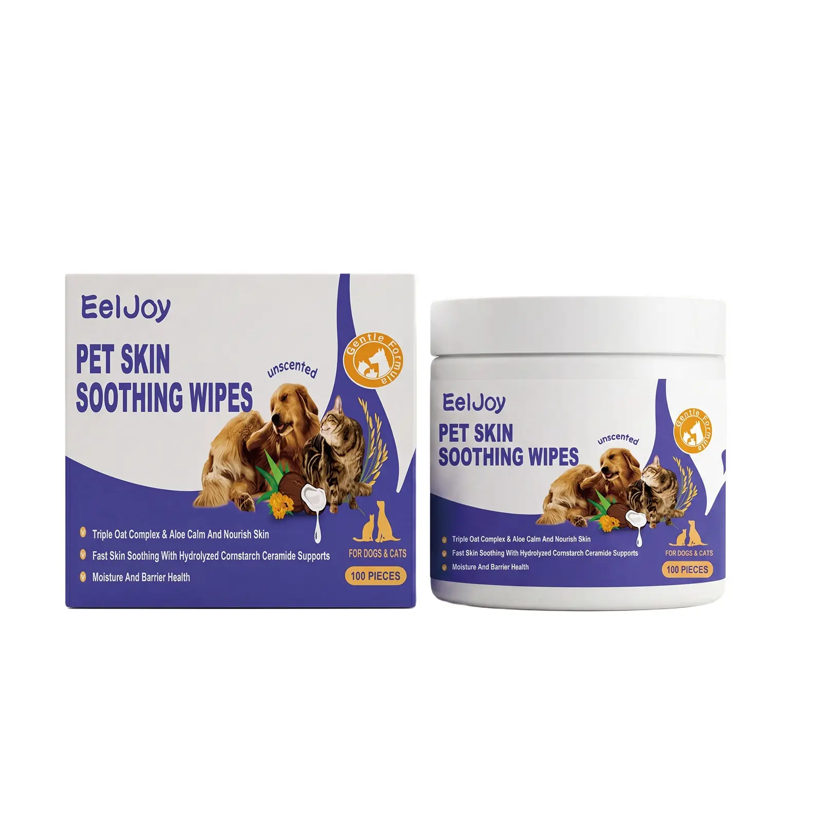 Pet Skin Soothing Wipes