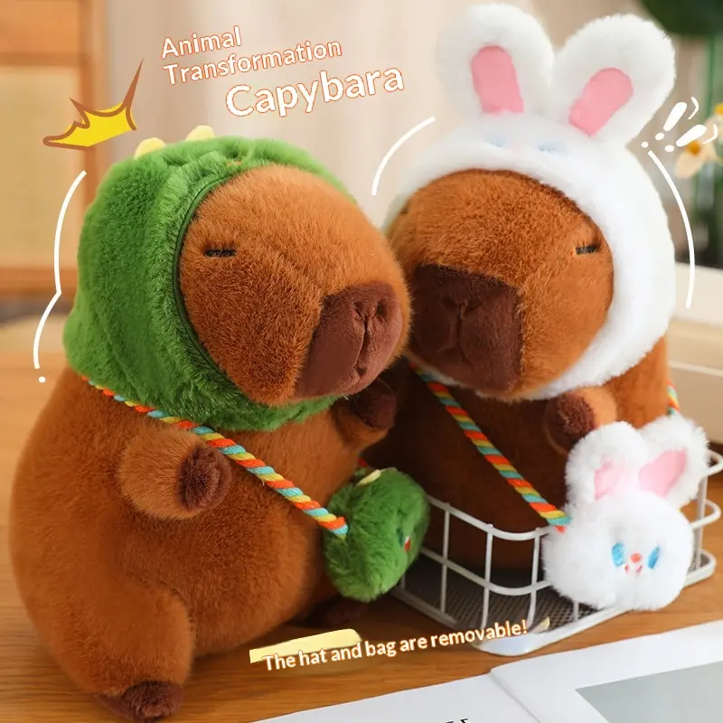Capybara Transformation Plush Toy