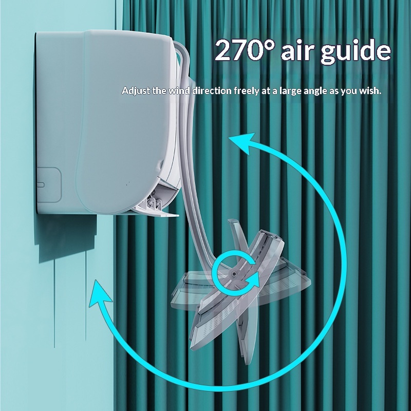 Universal Air Conditioner Air Deflector Wall-mounted Cold-air Outlet Diffuser Retractable 4