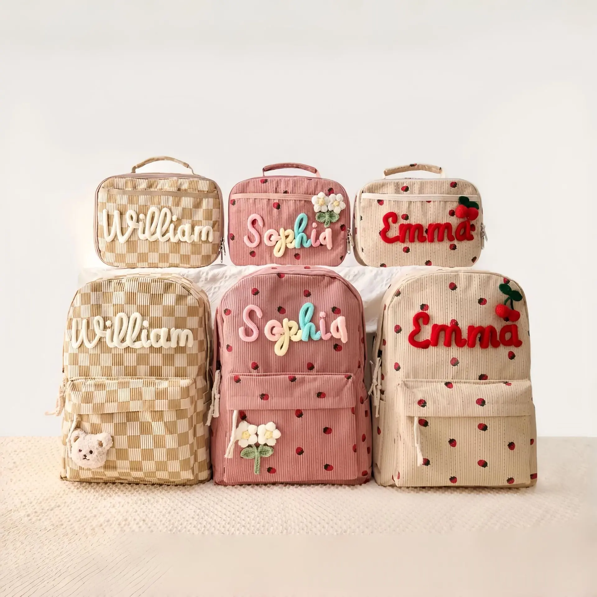 Back-to-School Season Childrens Backpack And Lunch Bag