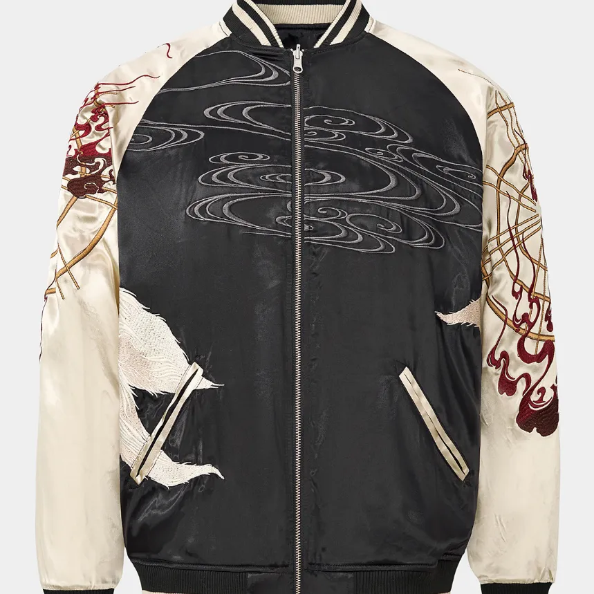 Mens Fashionable Casual Embroidered Nine-Tailed Fox Baseball
