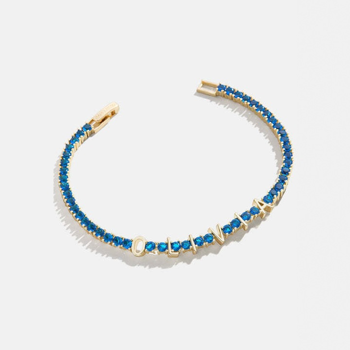 Colorful Zircon Diamond Arranged Bracelet Creatively Strung Independently