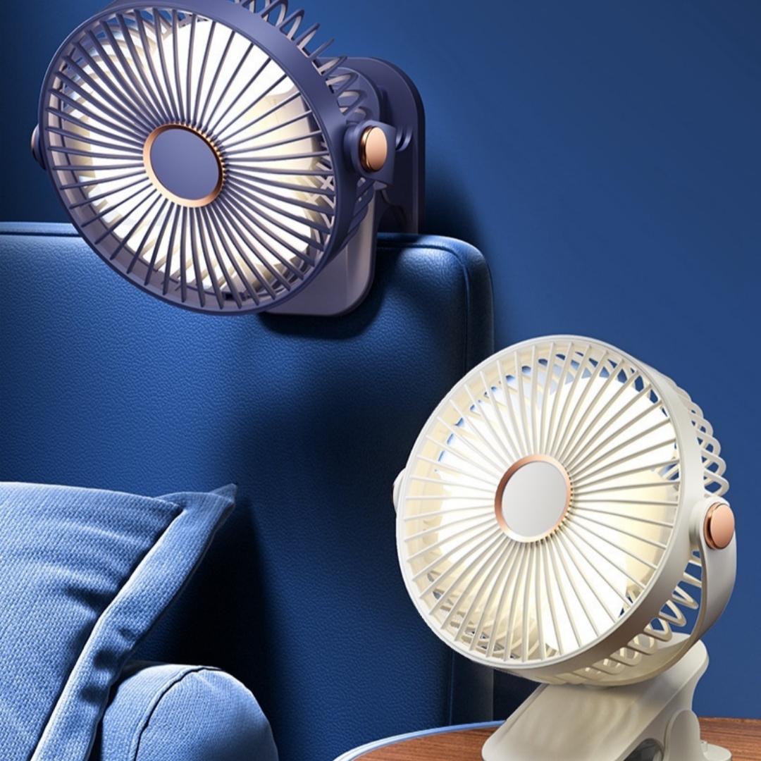 Clip-on Rechargeable Lithium Battery Mini Portable Fan