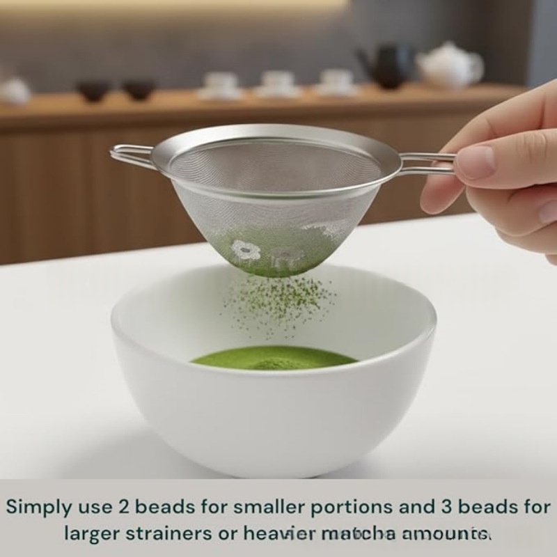 Colador de matcha de acero inoxidable