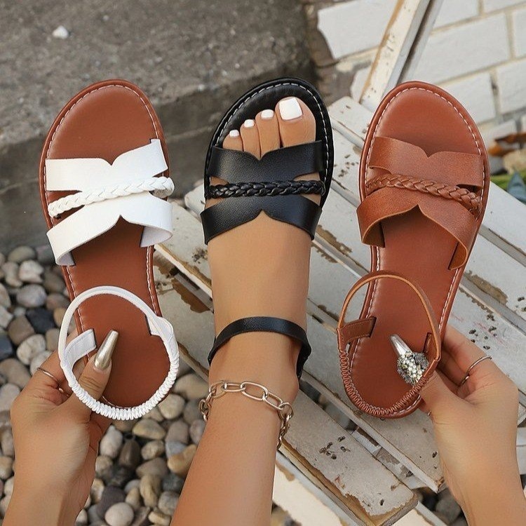 Womens Strappy Flat Comfortable Sandals
