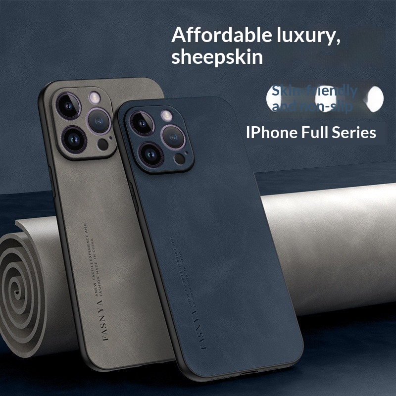 Phone Case Made Of Sheepskin Leather Compatible With The 17 Pro Max 6