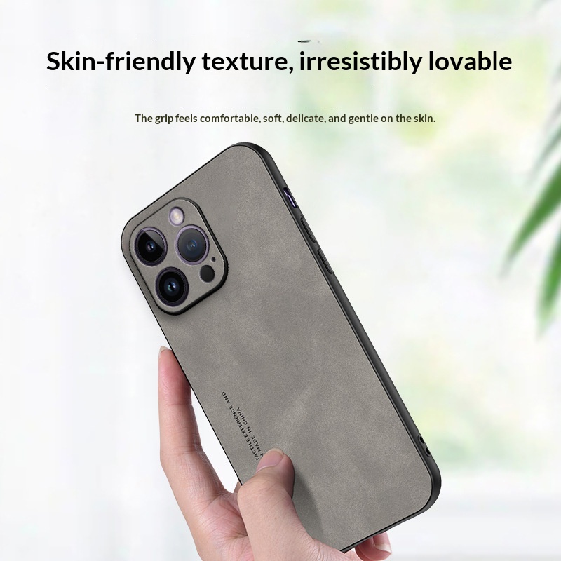 Phone Case Made Of Sheepskin Leather Compatible With The 17 Pro Max 2