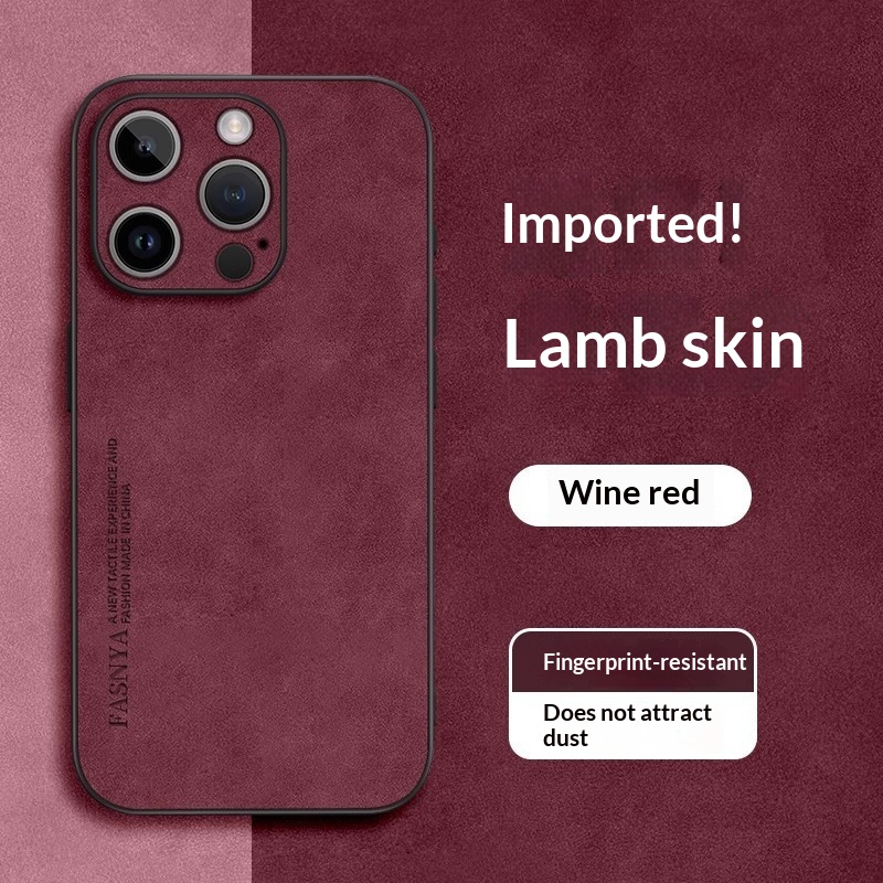 Phone Case Made Of Sheepskin Leather Compatible With The 17 Pro Max 9