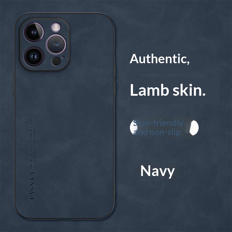 Phone Case Made Of Sheepskin Leather Compatible With The 17 Pro Max