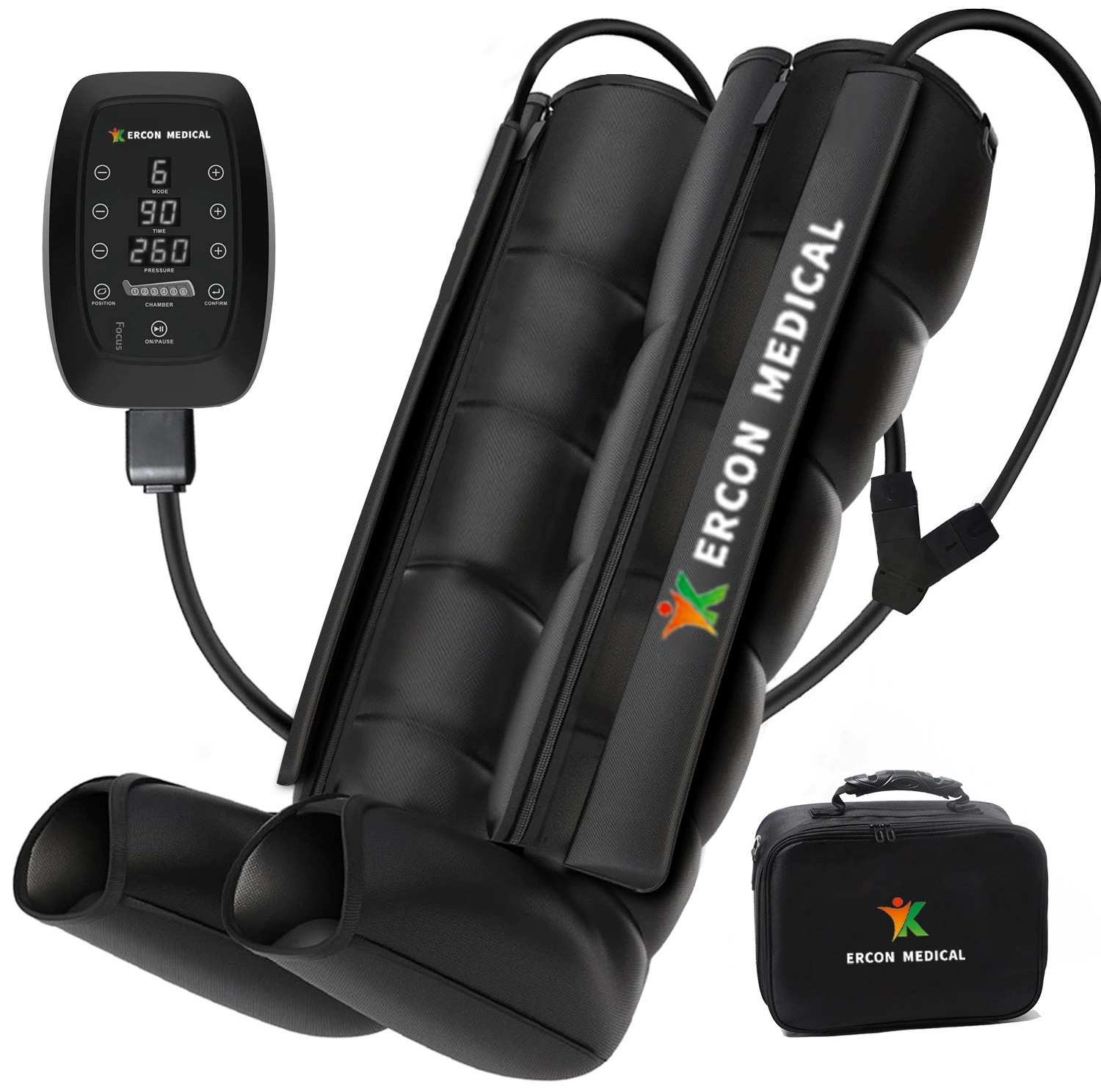 Six-Cell Air Bag Leg Massager For Post-Exercise Recovery