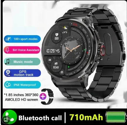 V69 Smart Watch With Bluetooth Calling Heart Rate Monitoring And Fitness Tracking