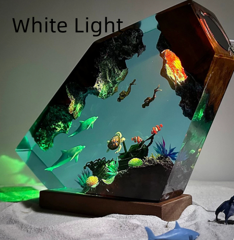 Resin Orca Diver Night Light, picture 4 of 5