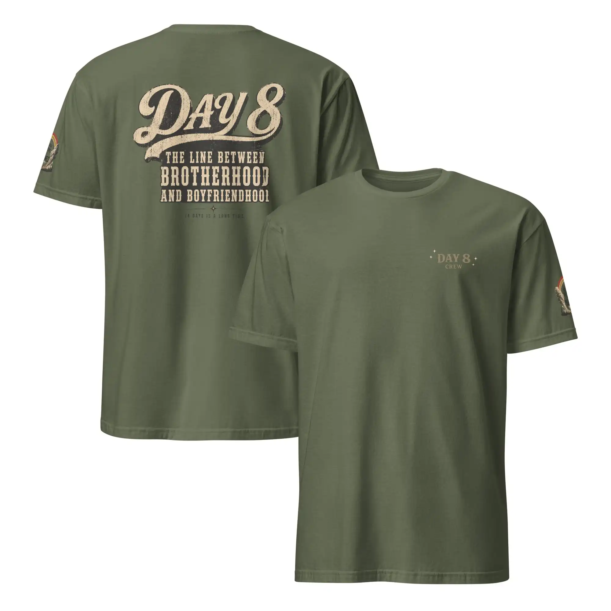 Men's Short-Sleeve Shirt With Patterned Print