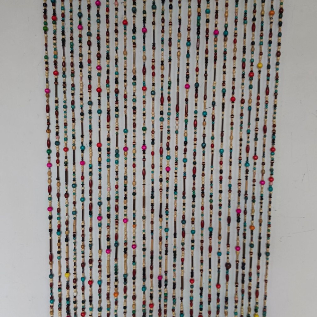 Classical Multicolored Wooden Bead Door Curtain