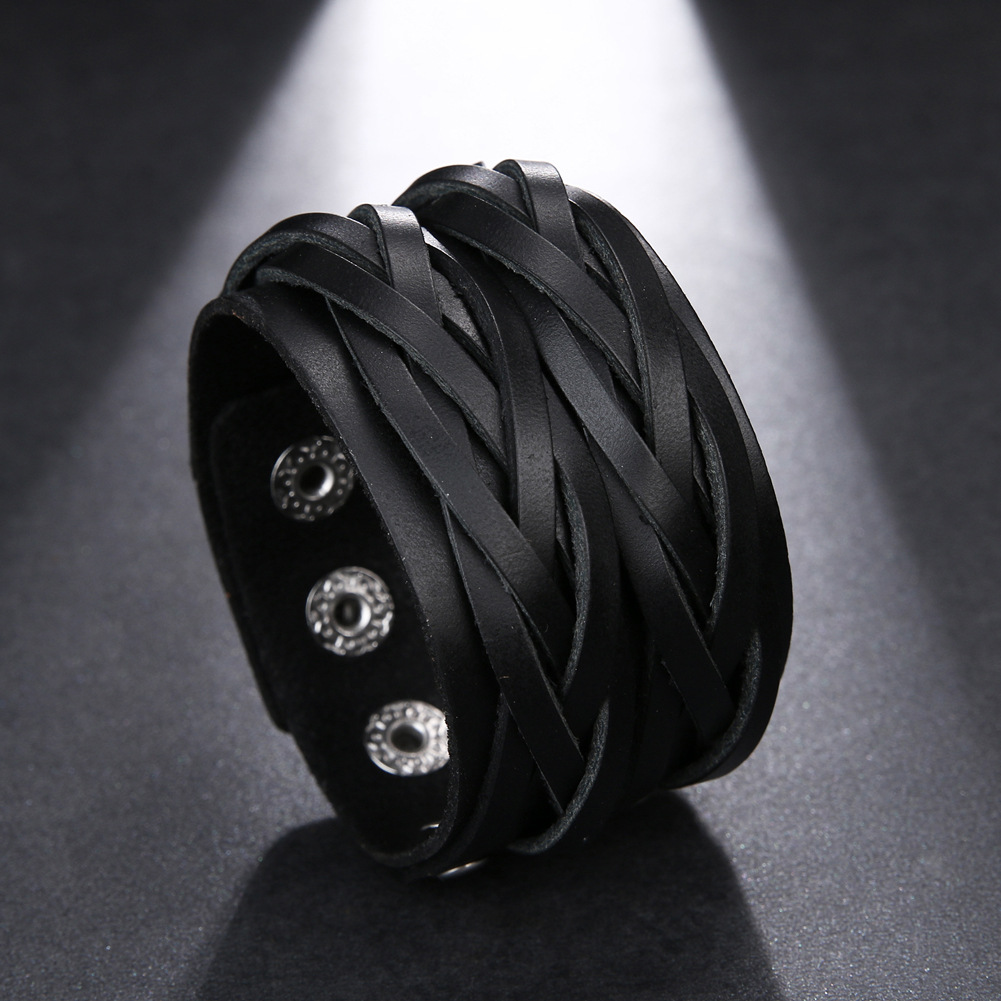 Man's Leather Bracelet Made By Hand