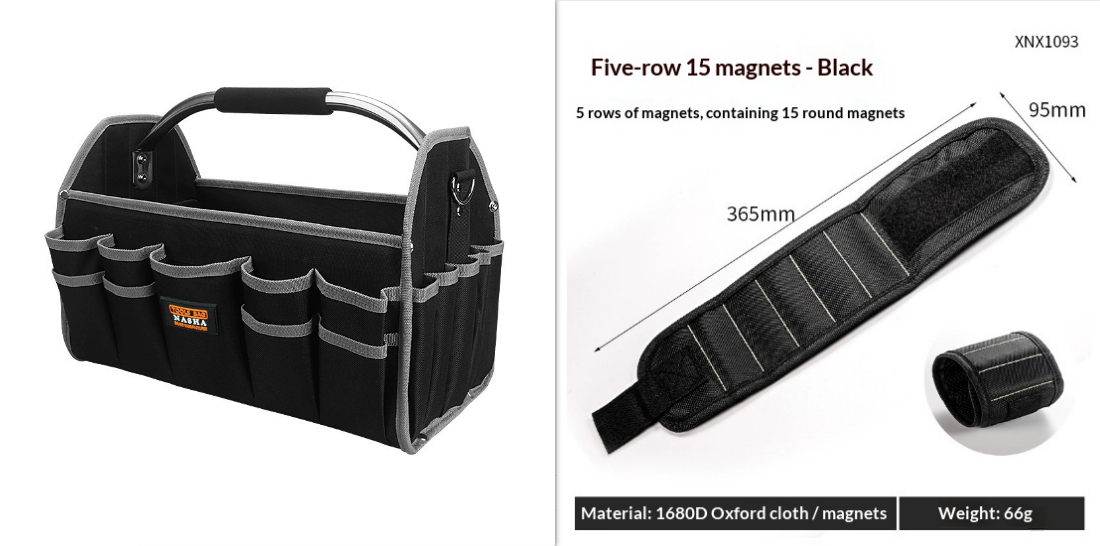 Portable Tool Bag Multifunctional Woodworking Storage Pouch 6