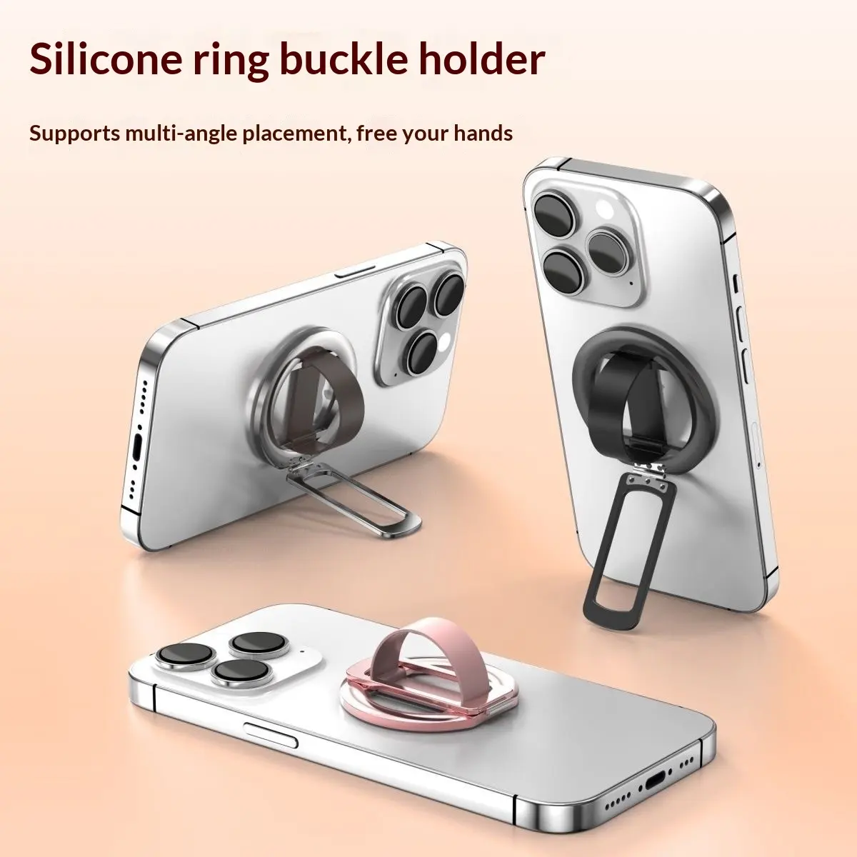 Ultra-thin Aluminum Alloy Ring Magnetic Phone Holder