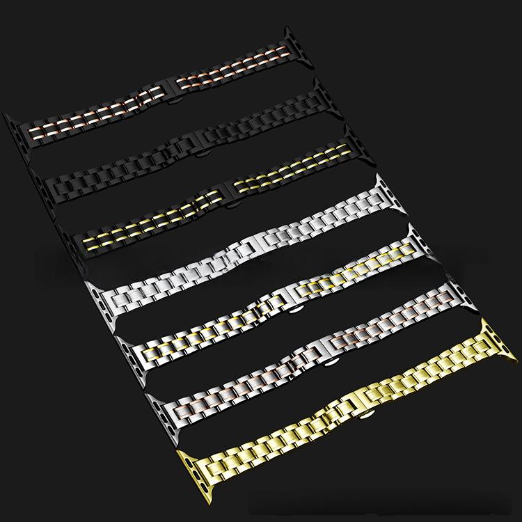 Womens Snakeskin-Style Stainless Steel Watch Band 7