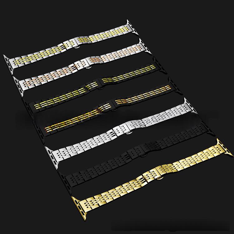 Womens Snakeskin-Style Stainless Steel Watch Band 9