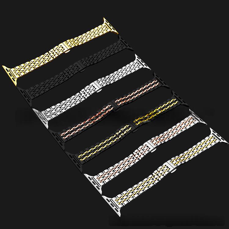 Womens Snakeskin-Style Stainless Steel Watch Band 4