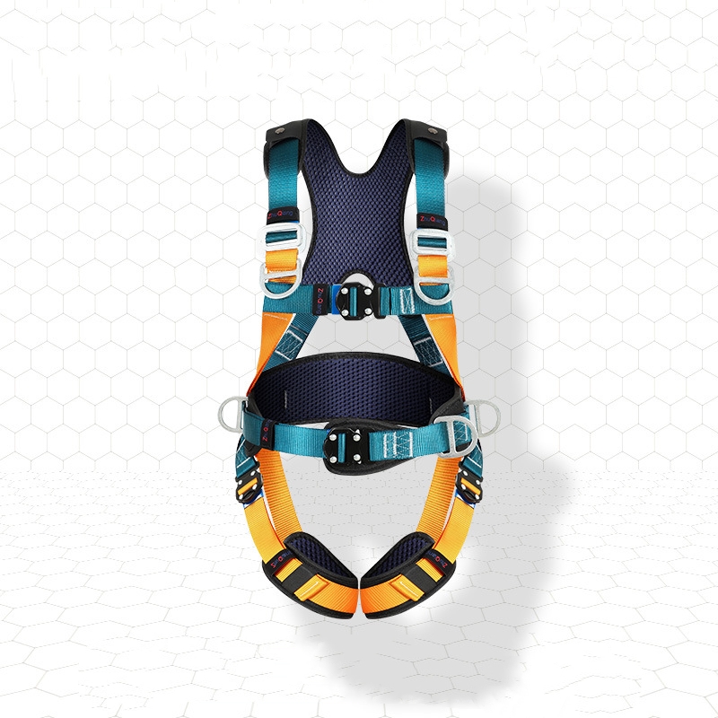 Multi-anchor Full-body Five-point Quick-connect Fall-arrest Harness For High-altitude Work