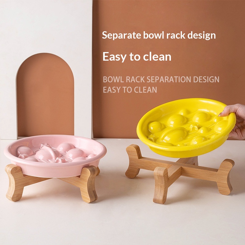 Pet Ceramic Slow-feeding Bowl And Dish For Cervical Spine Protection — foto 6