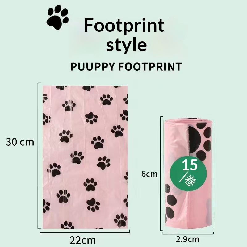 Distributeur de sacs à déjections pour animaux en paille de blé, forme os – beige