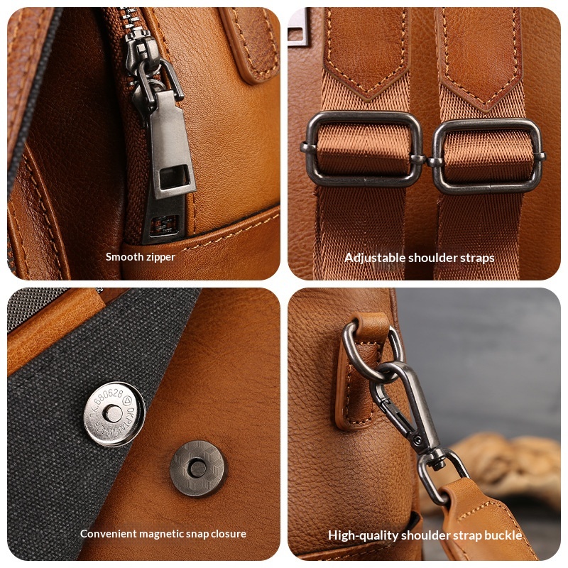 Sac à dos en cuir de grande capacité pour femmes – Image 3