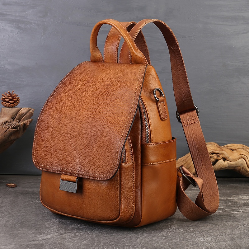 Sac à dos en cuir de grande capacité pour femmes – Image 2
