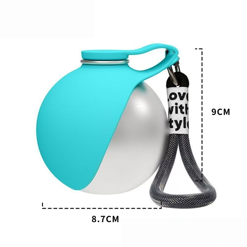 Bouteille d'eau pliable pour chien et chat — Gourde silicone à crochet 9
