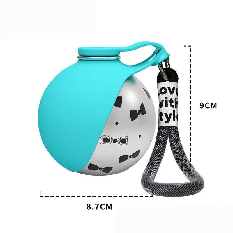 Bouteille d'eau pliable pour chien et chat — Gourde silicone à crochet 11