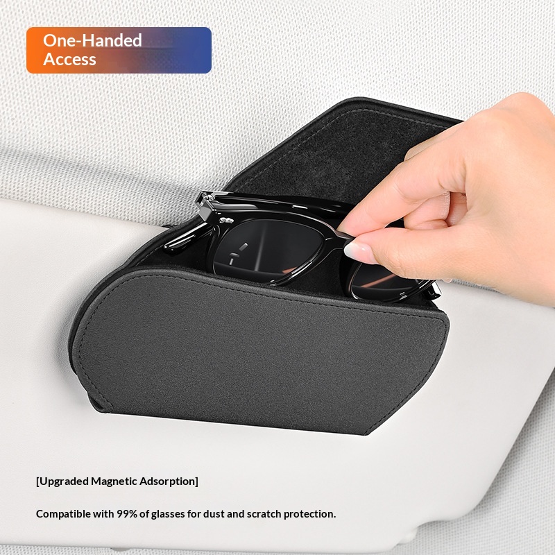 Car-mounted Magnetic Glasses Case Clip 4