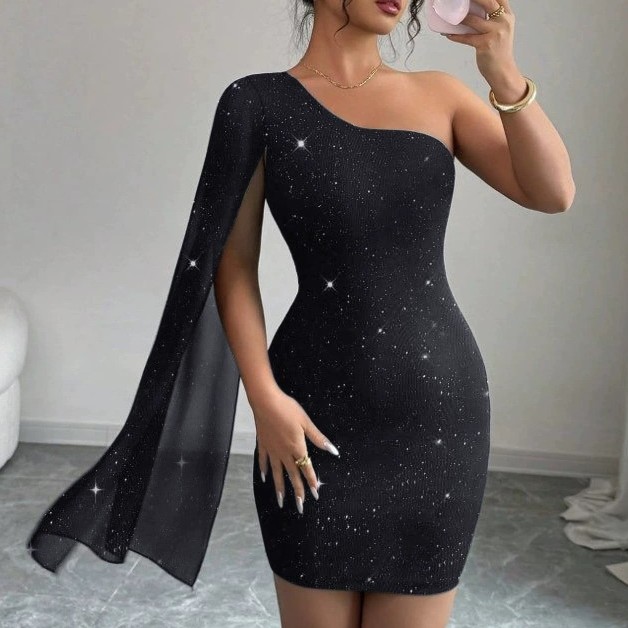 Elegant Waist-cinching Dress For Women