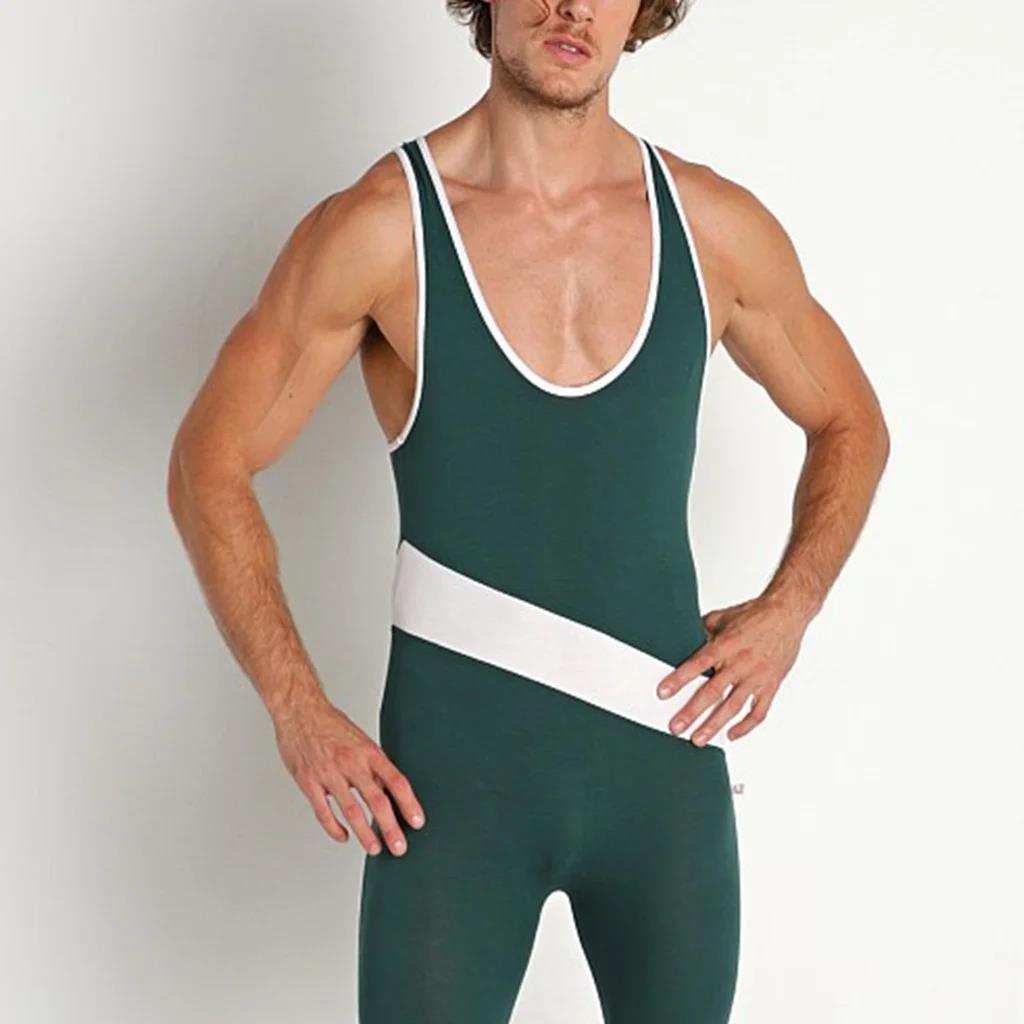 Mens Fashionable Sleeveless Bodycon Bodysuit