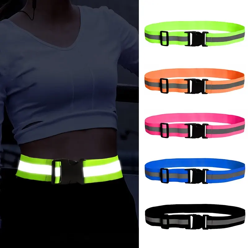 Adjustable Reflective Elastic Waist Belt