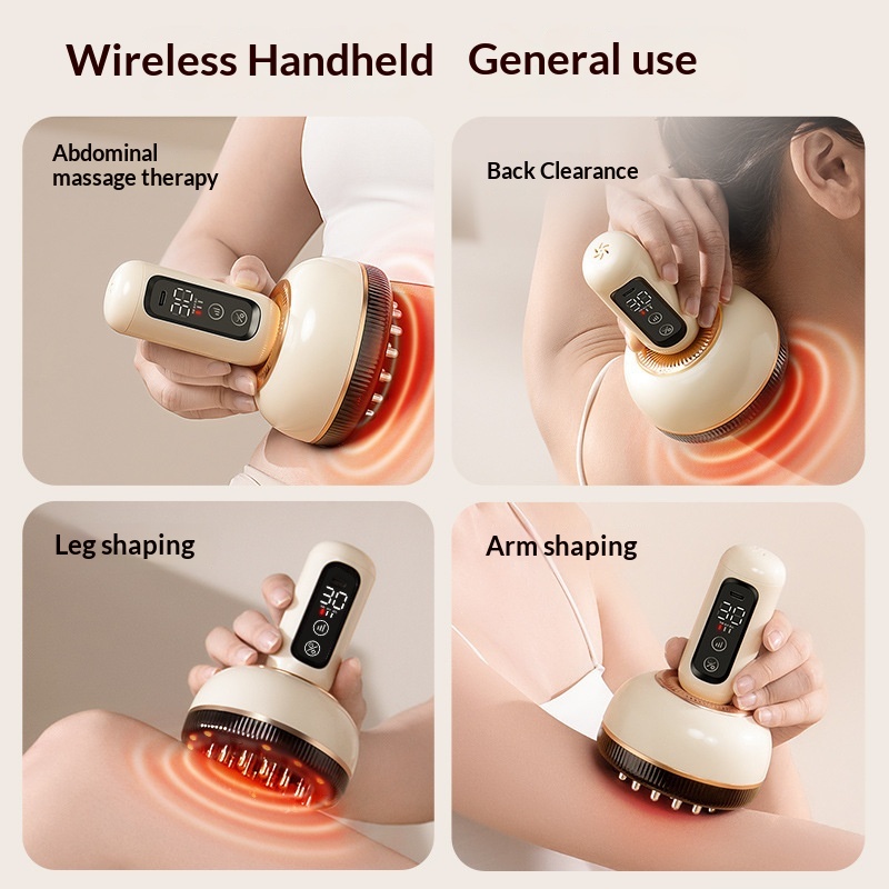 Electric Meridian Brush EMS Pulse Massager For Shoulder And Neck Relief
