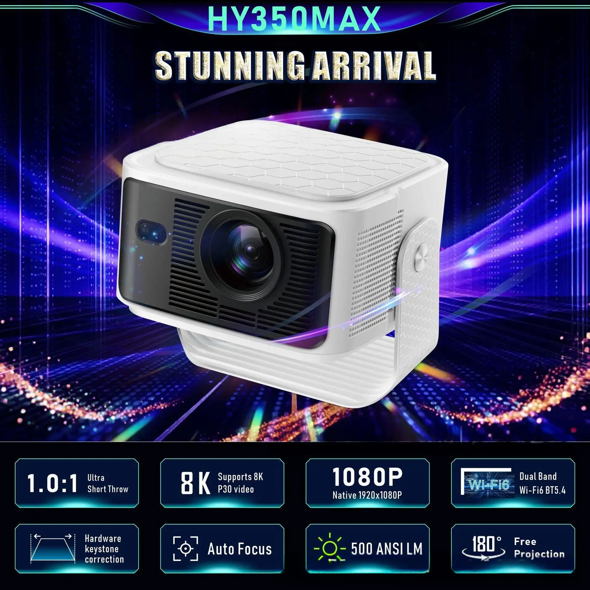Auto-focus Automatic Obstacle Avoidance High-brightness Projector