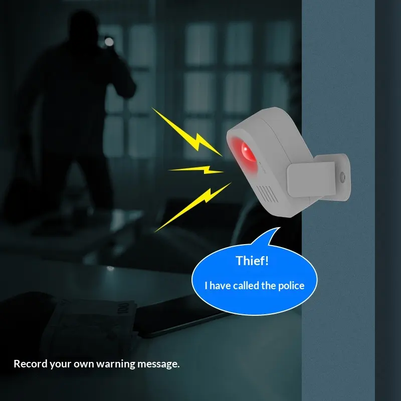 Voice-announcing Alarm-enabled Doorbell