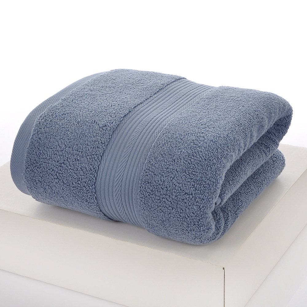 Household Portable Pure Color Simple Cotton Bath Towel