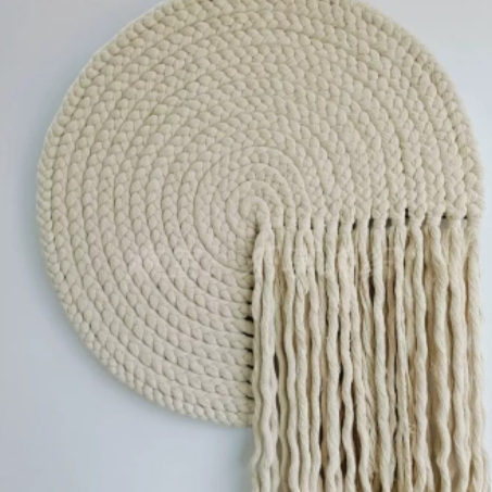 Spherical Knot Round Art Tapestry Bohemian Hand-woven