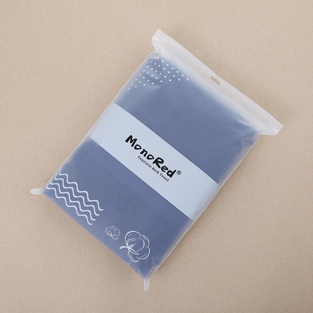 Serviette de bain en coton simple, unie et portable – vanille, 34 × 34 cm